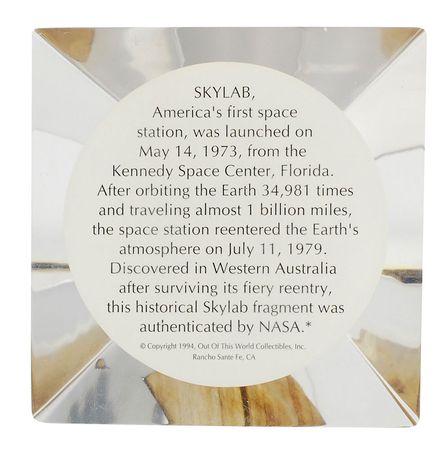 Lot #316 Skylab Recovered Fragment - Image 2