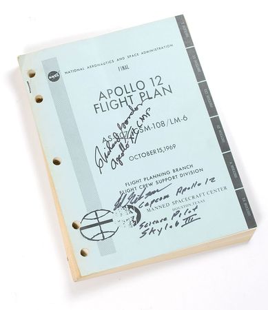 Lot #206 Richard Gordon Signed Apollo 12 Flight Plan - Image 2