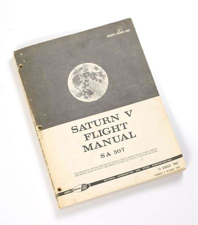 Lot #204 Alan Bean Signed Saturn V Manual - Image 2