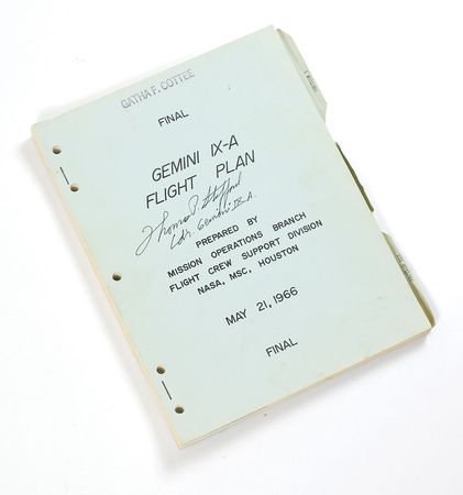 Lot #64 Tom Stafford Signed Gemini 9A Flight Plan - Image 2