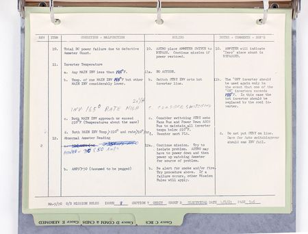 Lot #52 Gene Kranz’s MA-9 Operations Manual - Image 10