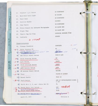 Lot #52 Gene Kranz’s MA-9 Operations Manual - Image 6