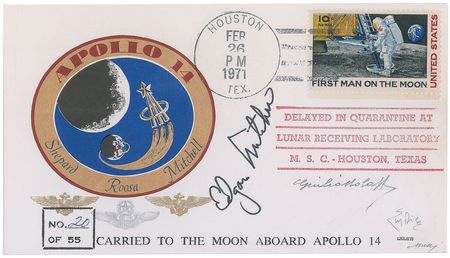 Lot #243  Apollo 14 Flown Cover - Image 1