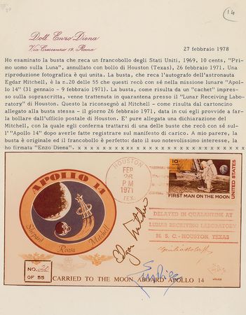 Lot #243  Apollo 14 Flown Cover - Image 2