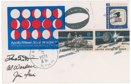 Lot #267 Apollo 15 Flown ?Phases of the Moon? Cover - Image 1