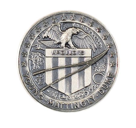 Lot #277 John Young?s Apollo 16 Flown Robbins Medal - Image 1