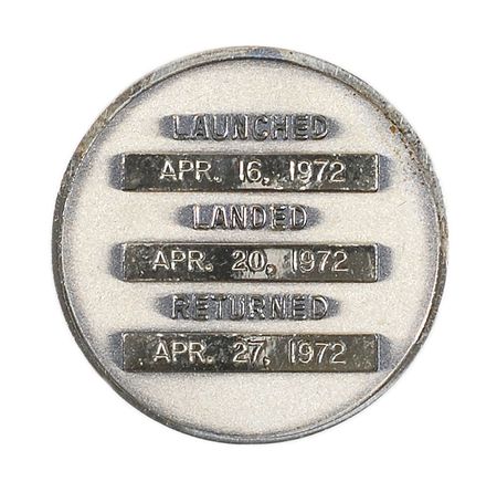 Lot #277 John Young?s Apollo 16 Flown Robbins Medal - Image 2
