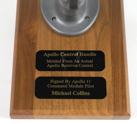 Lot #164 Michael Collins Signed Apollo CM Hand Control Model - Image 3
