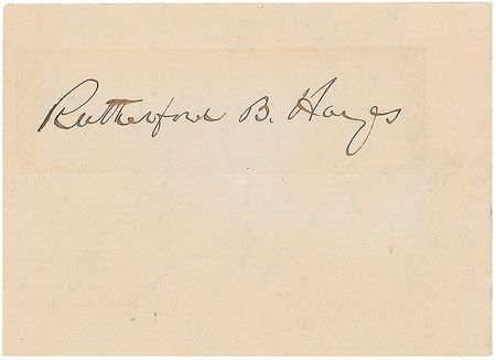 Lot #83 Rutherford B. Hayes Signature - Image 2