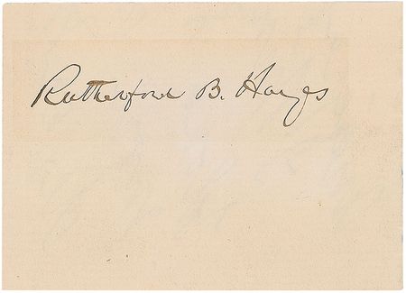 Lot #83 Rutherford B. Hayes Signature - Image 1
