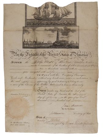 Lot #9 James Madison and James Monroe: Boldly
