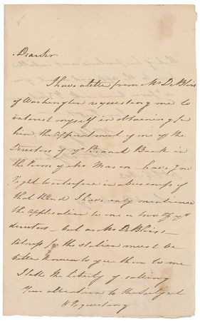 Lot #137 Thomas Fitzsimons Handwritten Letter Signed - Image 1