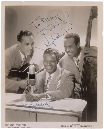 Lot #773 Nat King Cole Signed Photograph - Image 1