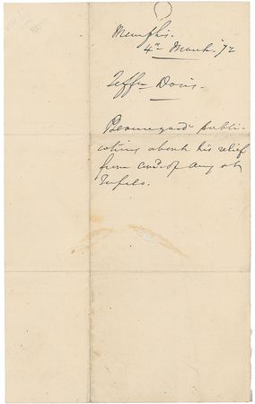 Lot #361 Jefferson Davis: Almost seven years after the end of the Civil War, Davis and Beauregard continue their feud - Image 3