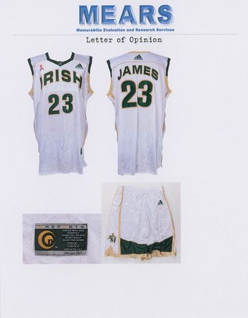 Lot #830 LeBron James: Highly desirable LeBron James game-used high school uniform - Image 7