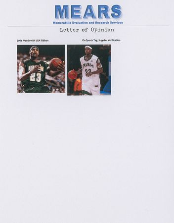 Lot #830 LeBron James: Highly desirable LeBron James game-used high school uniform - Image 8