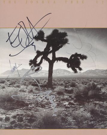Lot #750 U2: Fully signed program from their wildly successful Joshua Tree world tour - Image 1