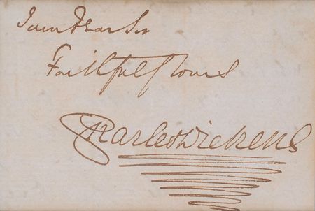 Lot #592 Charles Dickens Signature - Image 2