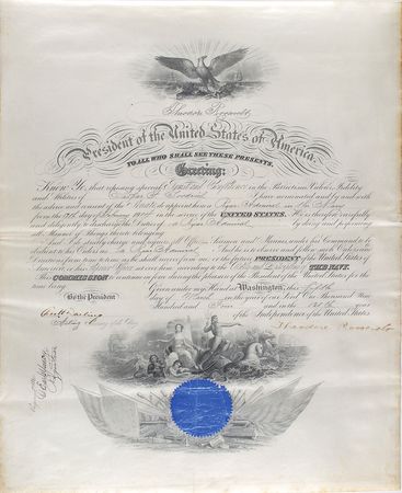Lot #46 Theodore Roosevelt: Uncommon naval appointment for a rear admiral - Image 1