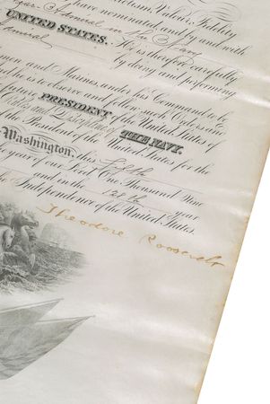 Lot #46 Theodore Roosevelt: Uncommon naval appointment for a rear admiral - Image 2