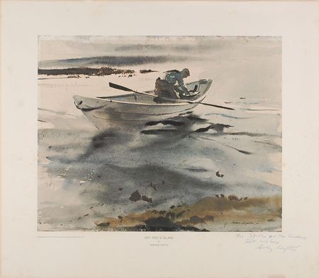 Lot #549 Andrew Wyeth: Wyeth’s vivid ‘Off Teel’s Island’ - Image 1