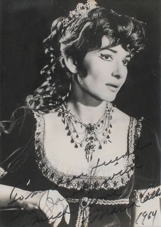 Lot #699 Maria Callas Signed Photograph - Image 1