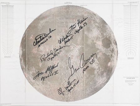 Lot #458 Apollo Astronauts Signed Photograph - Image 1