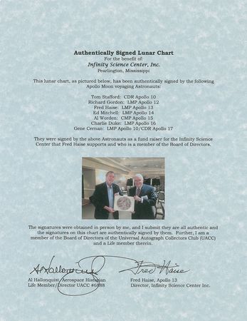 Lot #458 Apollo Astronauts Signed Photograph - Image 2