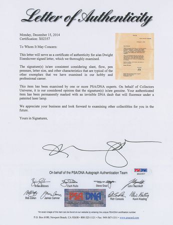 Lot #65 Dwight D. Eisenhower Typed Letter Signed - Image 2