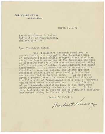 Lot #54 Herbert Hoover Letters - Image 3