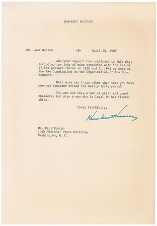 Lot #54 Herbert Hoover Letters - Image 5