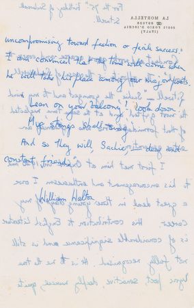 Lot #723 William Walton Handwritten Letter Signed - Image 3