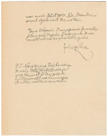 Lot #553 Frantisek Kupka Handwritten Letter Signed - Image 2