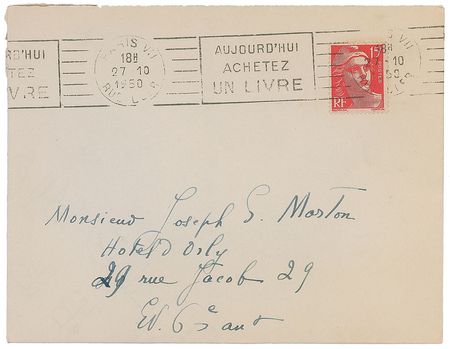 Lot #554 Marie Laurencin Handwritten Letter Signed - Image 3