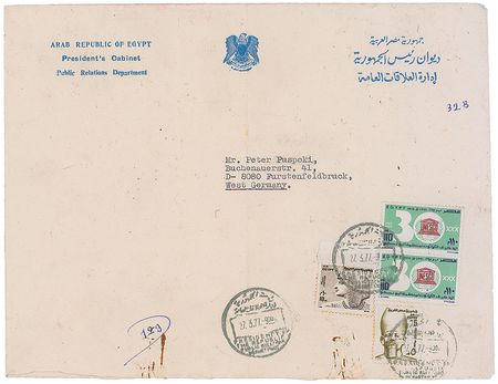 Lot #337 Anwar Sadat Signed Photograph - Image 3