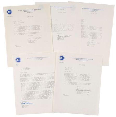 Lot #462 Astronauts Typed Letters Signed - Image 1