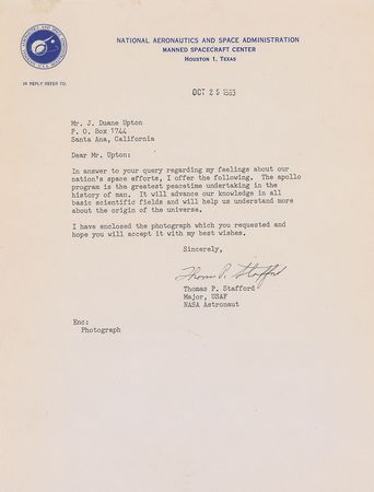Lot #462 Astronauts Typed Letters Signed - Image 2