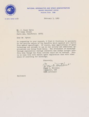 Lot #462 Astronauts Typed Letters Signed - Image 3