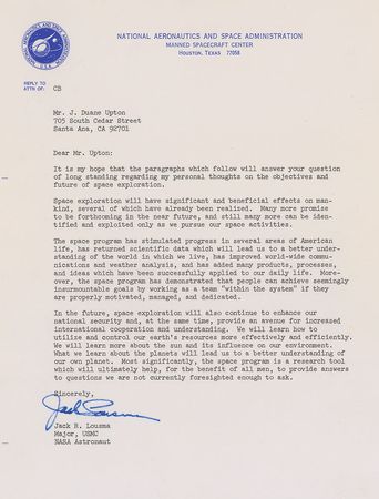 Lot #462 Astronauts Typed Letters Signed - Image 5