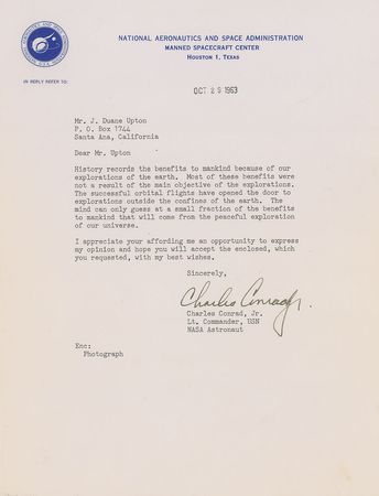 Lot #462 Astronauts Typed Letters Signed - Image 6