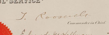 Lot #47 Theodore Roosevelt Signed Document - Image 3