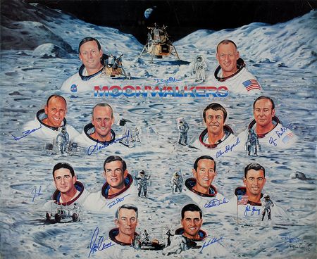 Lot #459 Moonwalkers: Fantastic Ron Lewis limited edition ‘Moonwalkers’ - Image 1