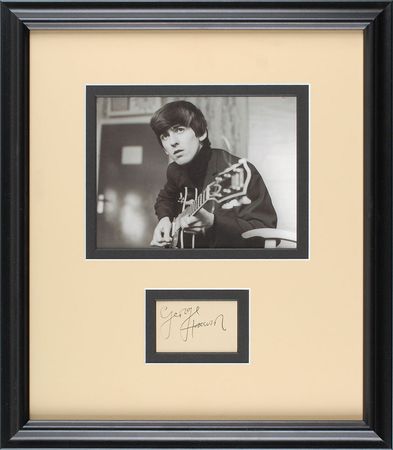 Lot #730 Beatles: George Harrison Signature - Image 1