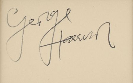 Lot #730 Beatles: George Harrison Signature - Image 2
