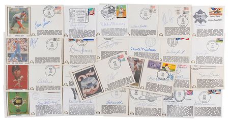 Lot #944 Baseball Hall of Famers Commemorative Covers - Image 2