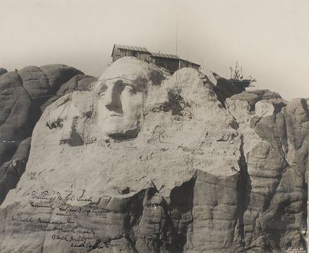 Lot #523 Gutzon Borglum: Magnificent oversized portrait of Rushmore’s Washington - Image 2