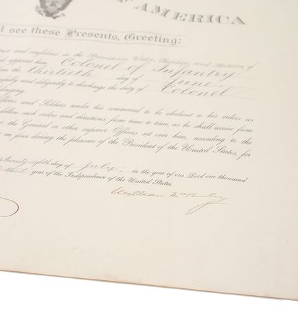 Lot #43 William McKinley Signed Document - Image 2