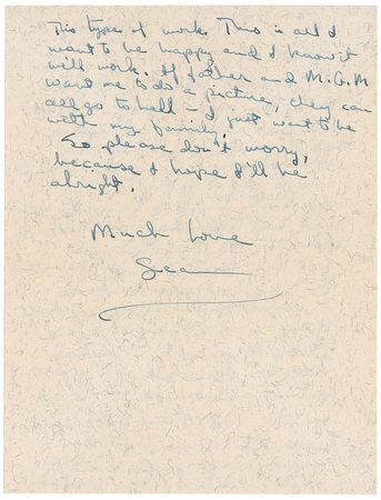 Lot #822 Sean Flynn: Remarkable archive from the vanished son of Damita and Flynn??If father and M.G.M. want me to do a picture, they can all go to hell? - Image 2