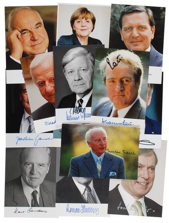 Lot #298 German Politicians Signed Photograph - Image 1