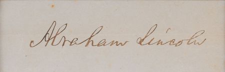 Lot #27 Abraham Lincoln Signature - Image 2